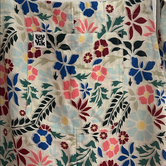 NWT Lucy & Yak Size 14 Jenny Dungarees Overalls in Saanvi Floral Print - Picture 3 of 7